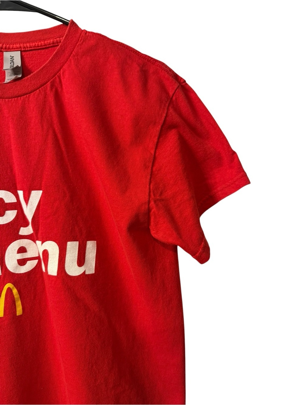 Men’s McDonald's Red Graphic 'El Spicy Menu' Tee with Yellow Arches Size Medium - Picture 2 of 6